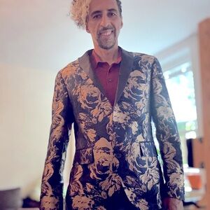 INC International Concepts Men's Floral Blazer